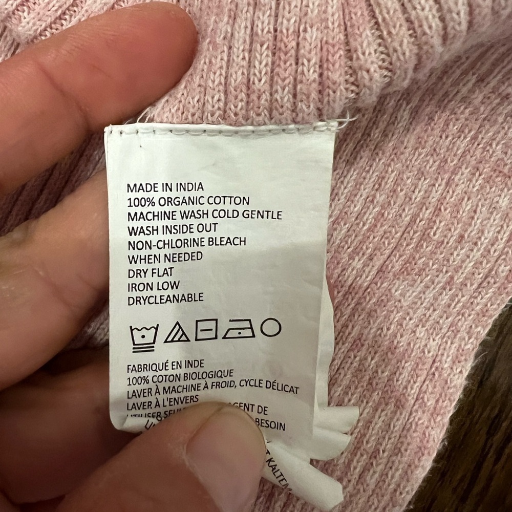 Prana pink comfy cardigan with no closure - Picture 7 of 8